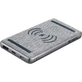 Sandberg 420-61 Draadloze Powerbank, 10000mAh, 20W, QC3.0, USB-A/USB-C, grijs