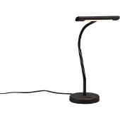 TRIO LED-bureaulamp Curtis, dimbaar, zwart, Werkkamer / Kantoor, metaal, Modern, LED bureaulamp