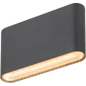 SLV Led muurspot Oval 14 Up & down - zwart