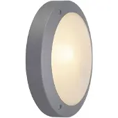 SLV Ronde buitenlamp Bulan 27cm zilvergrijs
