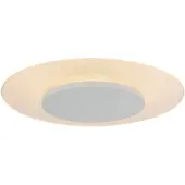 Steinhauer LED-plafondlamp Birma, dimbaar, wit / opaal, Woon-/ Eetkamer, Kunststof, Modern, LED plafondlamp
