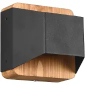 TRIO LED-wandlamp Arino, dimbaar, zwart, Woon-/ Eetkamer, metaal, Modern, LED wandlamp