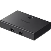 UGREEN USB 2.0-splitserschakelaar 2x1 zwart
