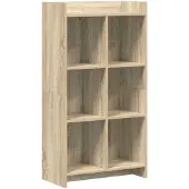 vidaXL Boekenkast Sonoma Eiken 59 x 30 x 111 cm Bewerkt hout