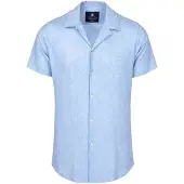 Desoto Overhemd Regular Fit blauw gemêleerd