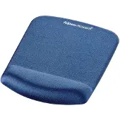 Fellowes Muismat met polssteun Plush Touch Blauw