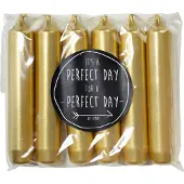 Rustik Lys Dinerkaars Cadeau Goud 5 Uur 6 Stuks