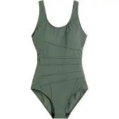 Bonprix Shaping-badpak olijfgroen