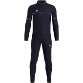 Under Armour Challenger Trainingspak Full-Zip Kids Donkerblauw Wit