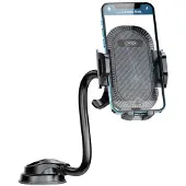 XO Auto Smartphone Houder Zuignap Mount Dashboard Voorruit Zwart