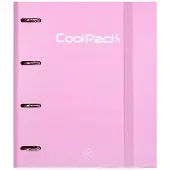 CoolPack Pastel Ringband A4 Roze met 4 Ringen en 4 Tabbladen