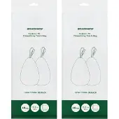 Songmics Vuilniszakken 50 liter met trekkoord 40 stuks, Wit / 3