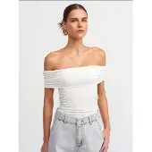 Hiccups for Kids Off-Shoulder Rimpel Bodycon Top