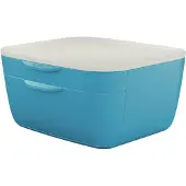 Leitz Cosy Ladenblok - Ladekastje Met 2 Laden - Ladenbox Voor Bureau - Ideaal voor Thuiskantoor/Thuiswerken - Sereen Blauw