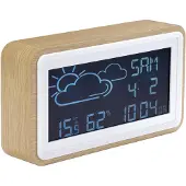 Denver WS-72, Hout, Binnenvochtmeter, Binnenthermometer, Vochtmeter, Thermometer, Vochtmeter, Thermometer, MDF, 1%