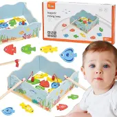 Viga Toys Viga Houten Magnetisch Visspel – Leren en plezier in één - UNI