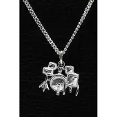MOOYE ® - Collectie Zilveren Drumstel ketting hanger