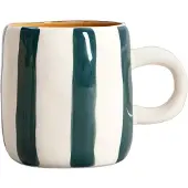 Homla TORRIT Green Stripes mok, 100 ml