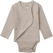 Noppies Nino Romper - Rib - Taupe Melange - Mt. 74