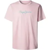 Pepe Jeans Roze Katoenen T-shirt voor Mannen