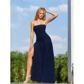 Hiccups for Kids Strapless Maxi Jurk met Sleuf