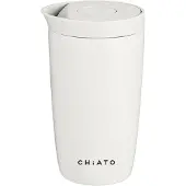 Chiato Home dailySIP Milk White Thermosbeker, 350 ml - Wit