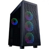 Hiditec ATX Semi-toren doos H1 AIR Zwart Multicolour