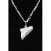 MOOYE ® - Collectie Zilveren Panfluit ketting hanger
