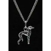 MOOYE ® - Collectie Zilveren Italiaans windhondje ketting hanger - klein