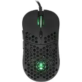 White Shark Ultralichte Gaming-muis eShark Naginata Black, 60 g, Pixart PMW3389 sensor, met (Bedraad), Muis, Zwart