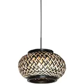 Steinhauer Nox Light 4538ZW – compacte hanglamp met bamboe kap