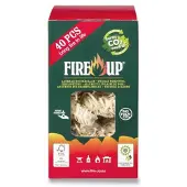 Fire-up Fire Up aanmaakhoutwol biomassa beige 40 stuks