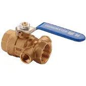 Technim Raminex Kogelkraan 1/2" x 1/2" Binnendraad DN15 met Aftapper - KIWA