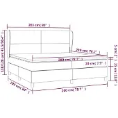 vidaXL Boxspring met matras fluweel zwart 200x200 cm
