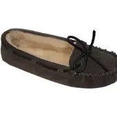 Minnetonka -MOCASSIN-GREY-SUEDE-GEVOERD-36