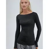Busem Bootsneck Lange Mouwen Lichtgewicht Blouse