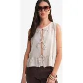 MixRay Rimpelstrik Vooraan Blouse