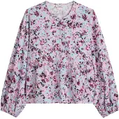 Marc o'polo DENIM Blouse lichtblauw / rosa / bordeaux / zwart