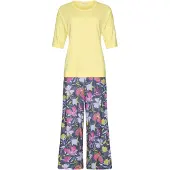 Pastunette Grijs gebloemde pyjama | Maat 36