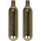 Dresco Co2 patronen 16 gram staal zilver 2-delig