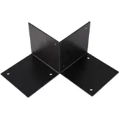 Starx Paalverbinder type SBO 12x12 cm zwart