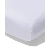HEMA Splittopper Hoeslaken Zacht Katoen 180x200 Wit (wit)