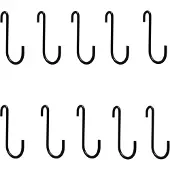 INF S-vormige haken, zware metalen haken, 10 stuks S