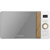 Concept Model MT4420WH, werkblad, solo-magnetron, 20 liter, 800 watt, ingebouwd display, knoppen, draaiknop