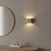 Artdelight Wandlamp Diaz 1L Goud geborsteld