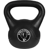 Gorilla Sports Kettlebell 16 kg zwart kunststof
