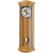 AMS 5080/16 - Klok - Hout - 82x26 cm- Bruin