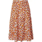 Ulla Popken Rok bruin / oranje / wit