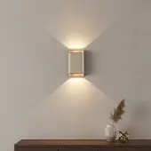 Artdelight Design wandlamp Diaz-S dim to warm champagne