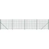 vidaXL Draadgaashek met flens 1,4x10 m groen